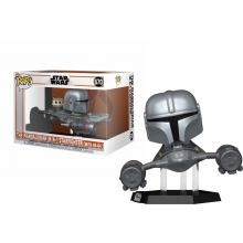 FUNKO 76549 POP RIDES STAR WARS THE MANDALORIAN THE MANDALORIAN & N1 STARFIGHTE