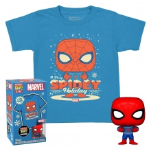 FUNKO 72946 POCKETPOP & TEE MARVELHOLIDAY SPIDERMAN M