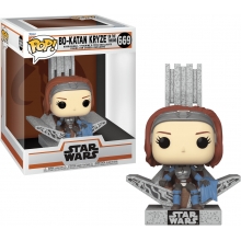 FUNKO 76545 POP DELUXE STAR WARS THE MANDALORIAN BO KATAN W THRONE