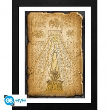 ABYSSE GBYDCO003 YUGIOH ! EGYPTIAN TABLET FRAMED PRINT