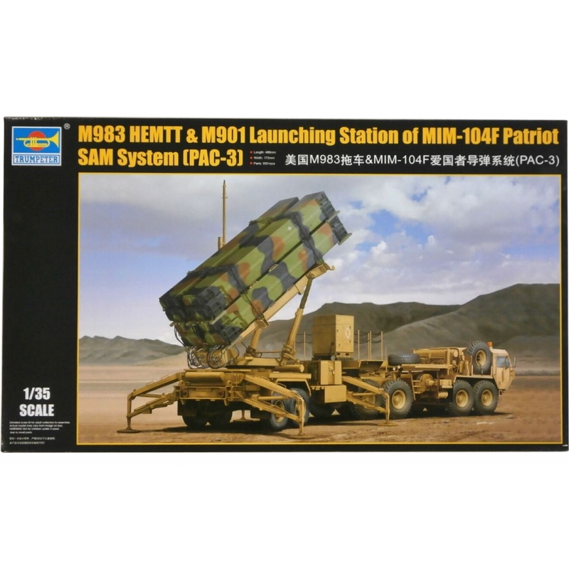 Mirax Hobbies - TRUMPETER 01037 1:35 M983 HEMTT & M901 LAUNCHING ...