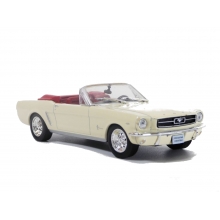 MAGAZINE MEXMUSTANG 1:24 1965 FORD MUSTANG CONVERTIBLE, CREAM