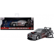 JADA 253223015 1:32 2006 FORD MUSTANG MARVEL WAR MACHINE, GREY SILVER