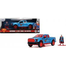 JADA 253253013 1:32 2017 FORD F150 RAPTOR SUPERMAN, RED BLUE