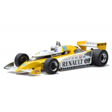 MCG 18617F 1:18 1979 RENAULT RS10, 16 R ARNOUX, EQUIPE RENAULT ELF, FORMULA 1 GP GREAT BRITAIN, WHITE YELLOW