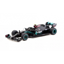 TARMAC T64G-F036VB1 1:64 2020 MERCEDES BENZ AMG F1 W11 EQ PERFORMANCE 77 VALTTERI BOTTAS WINNER AUSTRIAN GRAND PRIX, BLACK SILVER