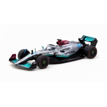 TARMAC T64G-F044GR1 1:64 2022 MERCEDES BENZ AMG F1 W13 E PERFORMANCE 63 GEORGE RUSSELL WINNER SAO PAULO GRAND PRIX, BLACK SILVER