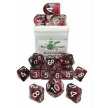 ROLE4 50501-FC SETS OF 15 DICE DIFFUSION WITH ARCH D4 BLOODSTONE