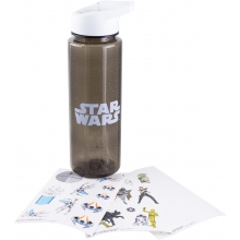 PALADONE 1066 STAR WARS WATER BOTTLE W STICKERS