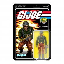 SUPER7 82801 GI JOE REACTION FIGURES WAVE 6 TIGER FORCE GREENSHIRT GOGGLES DOWN BROWN