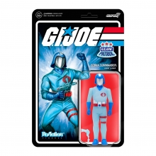 SUPER7 81465 GI JOE REACTION FIGURES WAVE 1B COBRA COMMANDER GLOW PATROL