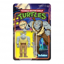 SUPER7 83056 TEENAGE MUTANT NINJA TURTLES REACTION FIGURES WAVE 8 ROCKSTEADY CARTOON