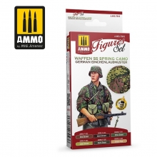 AMMO MIG JIMENEZ AMIG7043 SET DE FIGURAS EINCHENLAUBMUSTER CAMUFLAJE DE PRIMAVERA DE LAS WAFFEN SS