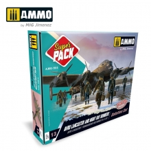 AMMO MIG JIMENEZ AMIG7814 SUPER PACK SET SOLUCION AVRO LANCASTER Y BOMBARDEROS NOCTURNOS DE LA RAF