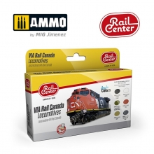 AMMO MIG JIMENEZ AMMOR1006 AMMO RAIL CENTER LOCOMOTORAS VIA RAIL CANADA