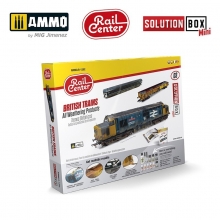 AMMO MIG JIMENEZ AMMOR1202 AMMO RAIL CENTER SOLUTION BOX MINI 003 TRENES BRITANICOS TODOS LOS PRODUCTOS DE ENVEJECIDO