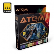 AMMO MIG JIMENEZ ATOM20707 ATOM SET COLORES BASICOS WARGAMES II