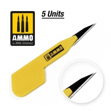 AMMO MIG JIMENEZ AMIG8685 CUCHILLA DE PRECISION RECTA 5 UDS