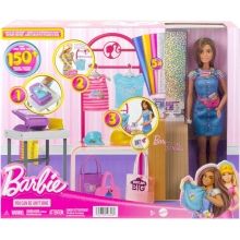 MATTEL HKT78 BARBIE PROFESIONES SET DE JUEGO DISEADORA DE MODAS