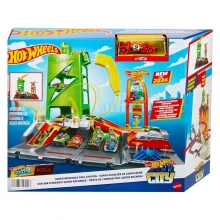 MATTEL HTN79 HOT WHEELS CITY PISTA DE JUGUETE SUPER ESTACION DE GASOLINA