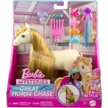 MATTEL HXJ29 BARBIE SET DE JUEGO PONY PEINADOS DIVERTIDOS SORPRESA