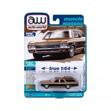 AUTOWORLD AWSP142 1:64 1970 CHEVROLET KINGSWOOD ESTATE TURQUOISE