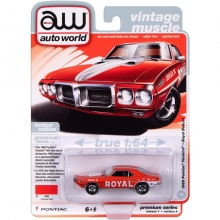 AUTOWORLD AWSP152 1:64 ROYAL BOBCAT 1969 PONTIAC FIREBIRD RED