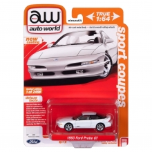 AUTOWORLD AWSP158 1:64 1993 FORD PROBE GT WHITE