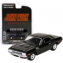 GREENLIGHT 62020F 1:64 JOHN WICK CHAPTER 4 ( 2023 ) 1971 PLYMOUTH CUDA