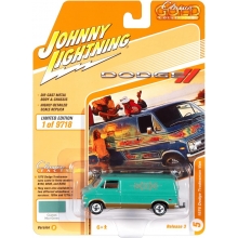 JOHNNY JLSP167B 1:64 1976 DODGE TRADESMAN VAN MINT GREEN