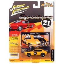 JOHNNY JLSP183B 1:64 FORD PINTO ( SPOILERS ) FLUORESCENT ORANGE WITH BLACK