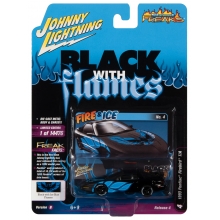 JOHNNY JLSP210B 1:64 1993 PONTIAC FIREBIRD T A ( BLACK W BLUE FIREBIRD FLAME