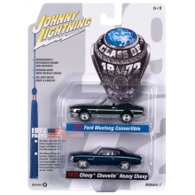 JOHNNY JLSP242B 1:64 CLASS OF 1972 TWIN PACK B GREEN & BLUE