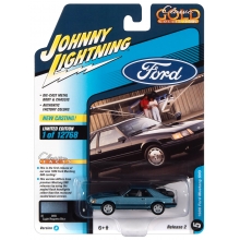 JOHNNY JLSP247A 1:64 1986 FORD MUSTANG SVO LT BLUE