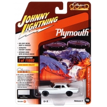 JOHNNY JLSP248B 1:64 1962 PLYMOUTH SAVOY MAX WEDGE WHITE