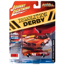 JOHNNY JLSP253B 1:64 1982 PONTIAC GRAND PRIX STOCK CAR ( DEMOLITION DERBY )