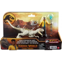 MATTEL HXP74 JURASSIC WORLD TEORIA DEL CAOS DINOSAURIO Y HUMANO