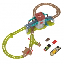 MATTEL HYP44 THOMAS & FRIENDS PISTA INTERACTIVA BULSTRODE DOBLE PUENTE