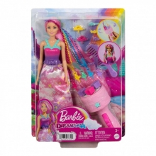 MATTEL JCW55 BARBIE FANTASIA MUECA TRENZAS MAGICAS