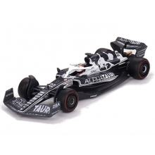 MINIGT 00521 1:64 2022 ALPHATAURI AT03 22 YUKI TSUNODA ABU DHABI GRAND PRIX WHITE BLUE