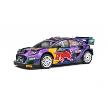 SOLIDO 1809502 1:18 2022 FORD PUMA RALLY 1 HYBRID PURPLE RALLY MONTE CARLO BLACK PURPLE YELLOW