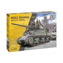 ITALERI 6568 1:35 M4A1 SHERMAN WITH INFANTRY