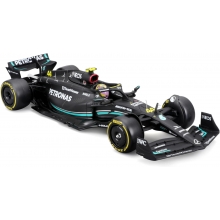 BURAGO 28037 1:24 RACE MERCEDES - AMG W14 ( 2023 ) W / DRIVER FIGURE, 44 HAMILTON