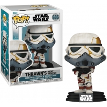 FUNKO 76542 POP VINYL STAR WARS AHSOKA NIGHT TROOPER WITH BLUE MOUTHPIECE