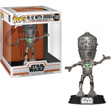 FUNKO 80001 POP DELUXE STAR WARS THE MANDALORIAN GROGU & IG 12