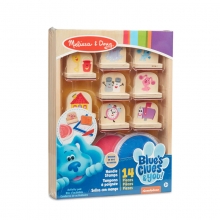 MELISSA DOUG 33015 BLUES CLUES & YOU ! WOODEN STAMPS ACTIVITY SET