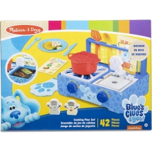 MELISSA DOUG 33016 BLUES CLUES & YOU ! WOODEN COOKING PLAYSET