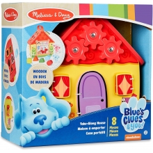 MELISSA DOUG 33017 BLUES CLUES & YOU ! WOODEN TAKE ALONG HOUSE