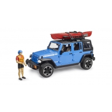 BRUDER 02529 JEEP WRANGLER RUBICON UNLIMITED WITH KAYAK AND KAYAKER