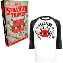 FUNKO 64709 BOXED TEE STRANGER THINGS HELLFIRE CLUB TALLA L